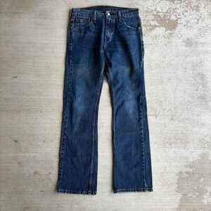 Y2K Levi's 527 Jeans Men's Size 30x32 Blue Bootcut Dark Wash Western Cowboy